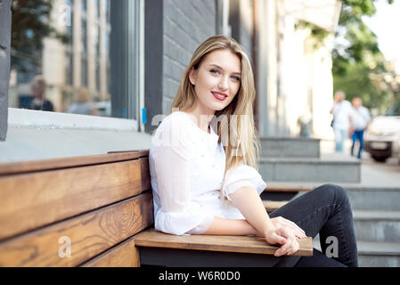 Red lips 2024 white shirt