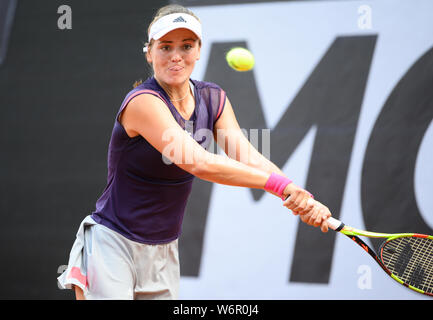 Karlsruhe Rueppurr, Deutschland. 02nd Aug, 2019. Stephanie WAGNER (GER) in action. GES/Tennis/WTA 125k Series Tournament, 02.08.2019 Tennis: WTA Tournament, LIQUI MOLY Open Karlsruhe, August 2, 2019 | usage worldwide Credit: dpa/Alamy Live News Stock Photo