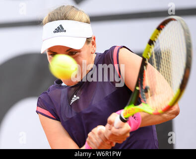 Karlsruhe Rueppurr, Deutschland. 02nd Aug, 2019. Stephanie WAGNER (GER) in action. GES/Tennis/WTA 125k Series Tournament, 02.08.2019 Tennis: WTA Tournament, LIQUI MOLY Open Karlsruhe, August 2, 2019 | usage worldwide Credit: dpa/Alamy Live News Stock Photo