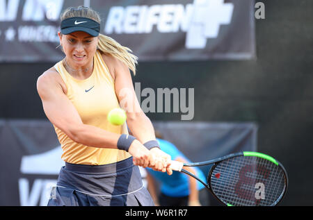 Karlsruhe Rueppurr, Deutschland. 02nd Aug, 2019. Paula BADOSA (ESP) in action. GES/Tennis/WTA 125k Series Tournament, 02.08.2019 Tennis: WTA Tournament, LIQUI MOLY Open Karlsruhe, August 2, 2019 | usage worldwide Credit: dpa/Alamy Live News Stock Photo