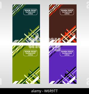 Vector set covers geometric minimal. Fully editable EPS10 vector file. Easy change color. Stock Vector