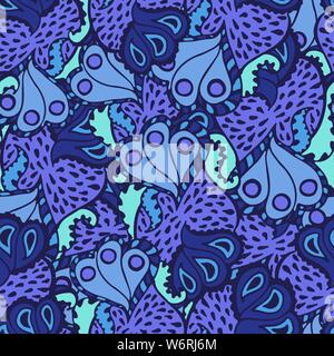 Cute abstract hand drawn seamless pattern. Abstract background for your design made in vector. Stock Vector