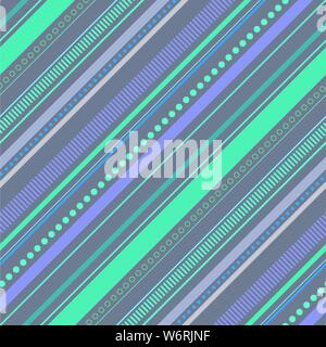 Abstract colorful diagonal striped background. Vector seamless pattern Stock Vector