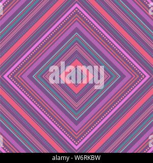 Abstract colorful diagonal striped background. Vector seamless pattern Stock Vector