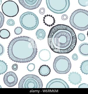 Seamless color pattern with circles. Vector illustration Stock Vector