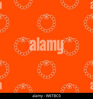 Charming gemstone bracelet pattern vector orange Stock Vector