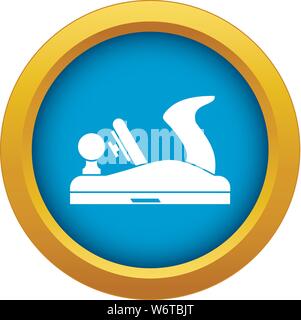 Jack plane icon blue vector isolated Stock Vector