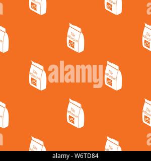 Tile adhesive pattern vector orange Stock Vector