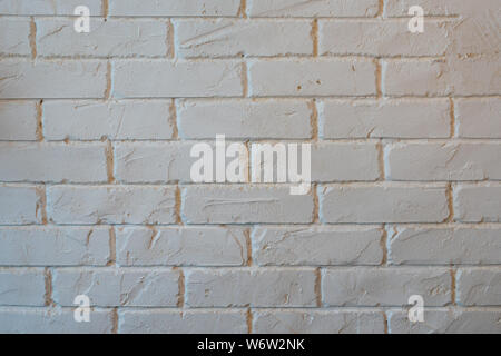 background texture of white Lightweight Concrete block, raw material for industrial wall. white brick wall background in rural room. Stock Photo