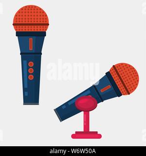microphone vector illustration Stock Vector