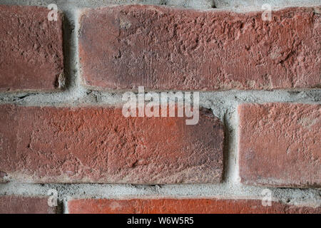 Seamless design vintage style in natural light ancient cream beige yellow brown brick wall textured background. white brick wall, texture of whitened Stock Photo