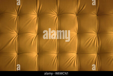 White leather upholstery texture pattern background. Vector vintage royal sofa leather upholstery buttons seamless pattern Stock Photo