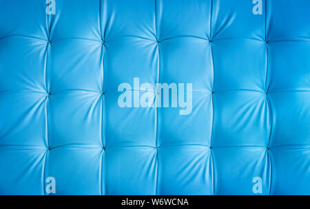 White leather upholstery texture pattern background. Vector vintage royal sofa leather upholstery buttons seamless pattern Stock Photo