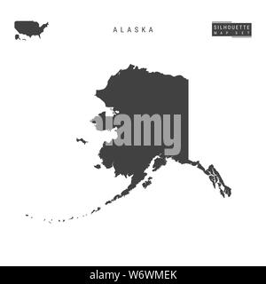 Outline map of the state of Alaska isolated Stock Photo: 224082948 - Alamy