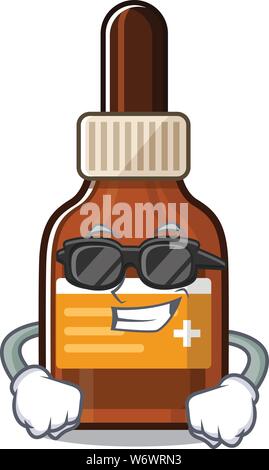Super cool iodine with the a cartoon shape Stock Vector