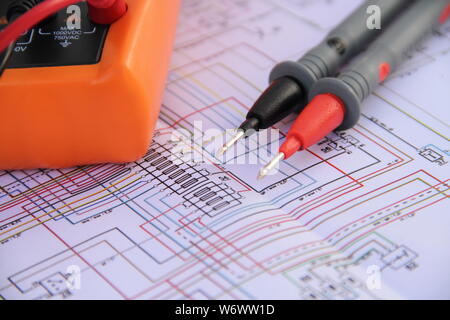measuring device with a diagram Stock Photo