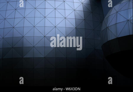 The geometric shape metallic background Stock Photo