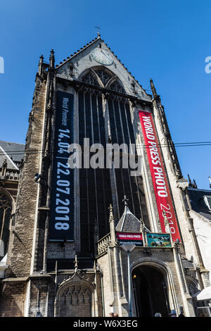 The New Church (De Nieuwe Kerk) of Amsterdam Stock Photo