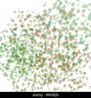 brown green hand drawn watercolor blurred confetti dots background pattern Stock Photo