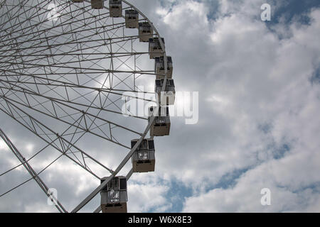 Close up of the Worthing observation wheel in West Sussex Stock Photo