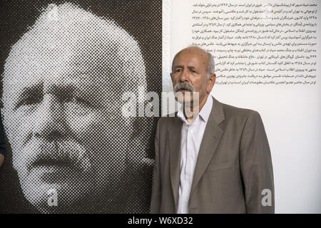 Tehran, Tehran, IRAN. 2nd Aug, 2019. Iranian former AP photographer, Mohammad Sayad posses at the Nabshi Gallery in Tehran, Iran. Credit: Rouzbeh Fouladi/ZUMA Wire/Alamy Live News Stock Photo