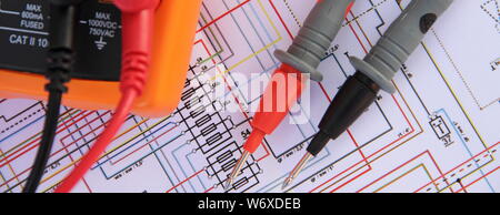 measuring device with a diagram Stock Photo