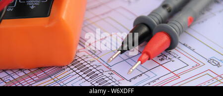 measuring device with a diagram Stock Photo