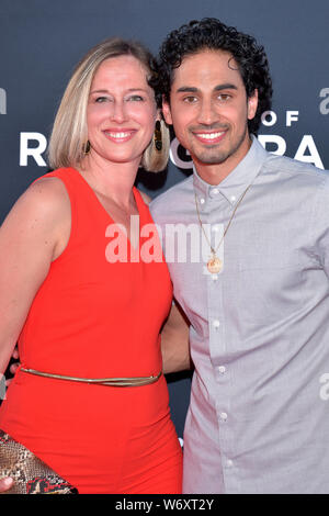 HOLLYWOOD, CA - AUGUST 01: Andres Joseph arrives for the Premiere Of 20th Century Fox's 'The Art Of Racing In The Rain' held at El Capitan Theatre on Stock Photo