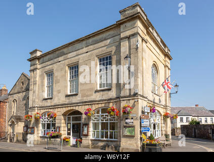 Early 19th century architecture of town hall building, Berkeley, Gloucestershire, England, UK Stock Photo