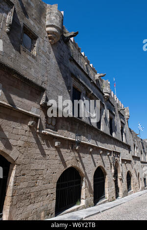 Greece, Rhodes, the largest of the Dodecanese islands. Medieval Old Town. UNESCO Stock Photo