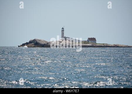 A New England Lighthouse, an icon of the region Stock Photo