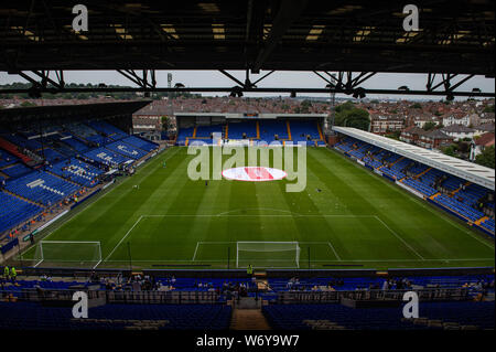 BIRKENHEAD, ENGLAND 3rd August Tranmere Rovers' home ground Prenton Park during the Sky Bet League 1 match between Tranmere Rovers and Rochdale at Prenton Park, Birkenhead on Saturday 3rd August 2019. (Credit: Ian Charles | MI News) Credit: MI News & Sport /Alamy Live News