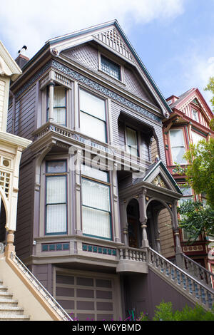 SAN FRANCISCO, CA - JULY 31, 2016: Historic Grateful Dead House in San Francisco. This landmark house in the Haight Ashbury district is where the band Stock Photo