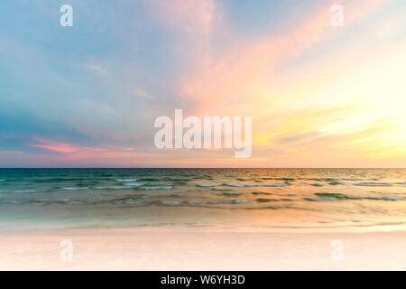 Seascape at sunset in Florida Stock Photo