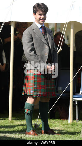 Lady Sarah Chatto son attends the Mey Highland & Cultural Games at the John O'Groats Showground in Caithness. Stock Photo