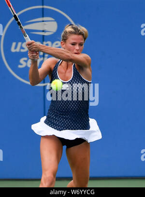 August 3, 2019: Camila Giorgi (ITA) defeated Caty McNally (USA) 7-6, 6-2, at the CitiOpen being played at Rock Creek Park Tennis Center in Washington, DC, . © Leslie Billman/Tennisclix/CSM Stock Photo