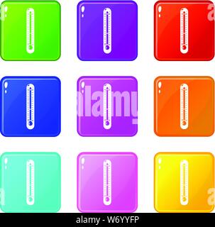Street thermometer icons set 9 vector Stock Vector Image & Art - Alamy