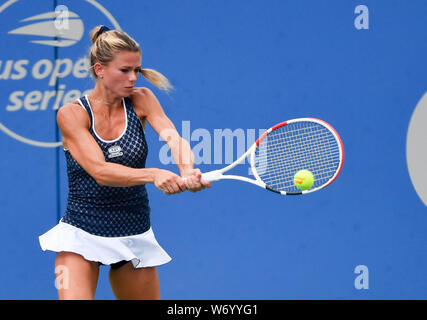 August 3, 2019: Camila Giorgi (ITA) defeated Caty McNally (USA) 7-6, 6-2, at the CitiOpen being played at Rock Creek Park Tennis Center in Washington, DC, . © Leslie Billman/Tennisclix/CSM Stock Photo