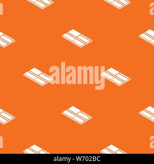 Floor tiles pattern vector orange Stock Vector