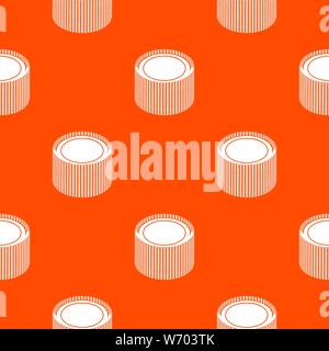 Building roll net pattern vector orange Stock Vector