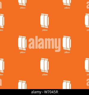 Pillow pattern vector orange Stock Vector