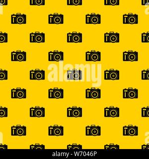 Photocamera pattern vector Stock Vector