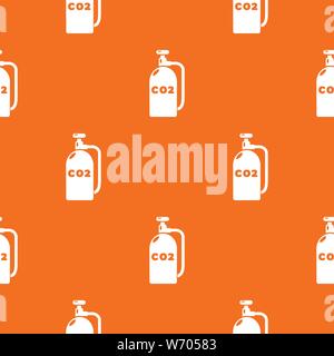 Paintball carbon dioxide pattern vector orange Stock Vector