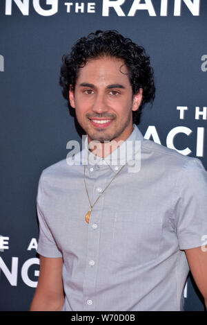 HOLLYWOOD, CA - AUGUST 01: Andres Joseph arrives for the Premiere Of 20th Century Fox's 'The Art Of Racing In The Rain' held at El Capitan Theatre on Stock Photo