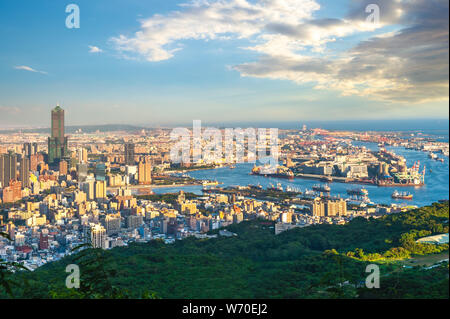 cityscape of Kaohsiung at southern Taiwan Stock Photo