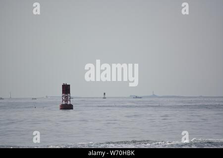 A New England Lighthouse, an icon of the region Stock Photo