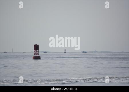 A New England Lighthouse, an icon of the region Stock Photo