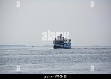 Views around Portsmouth Harbor and the Isle of Shoals off the coast of New Hampshire and Maine, New England, United States of America Stock Photo