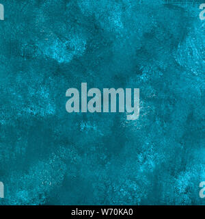 abstract grunge blue stucco background. Aquamarine texture of concrete wall Stock Photo