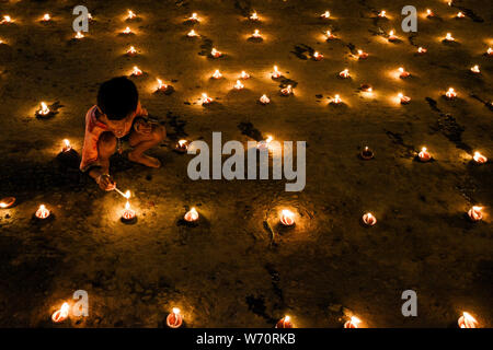 Dev Deepavali celebration in Kolkata. Stock Photo